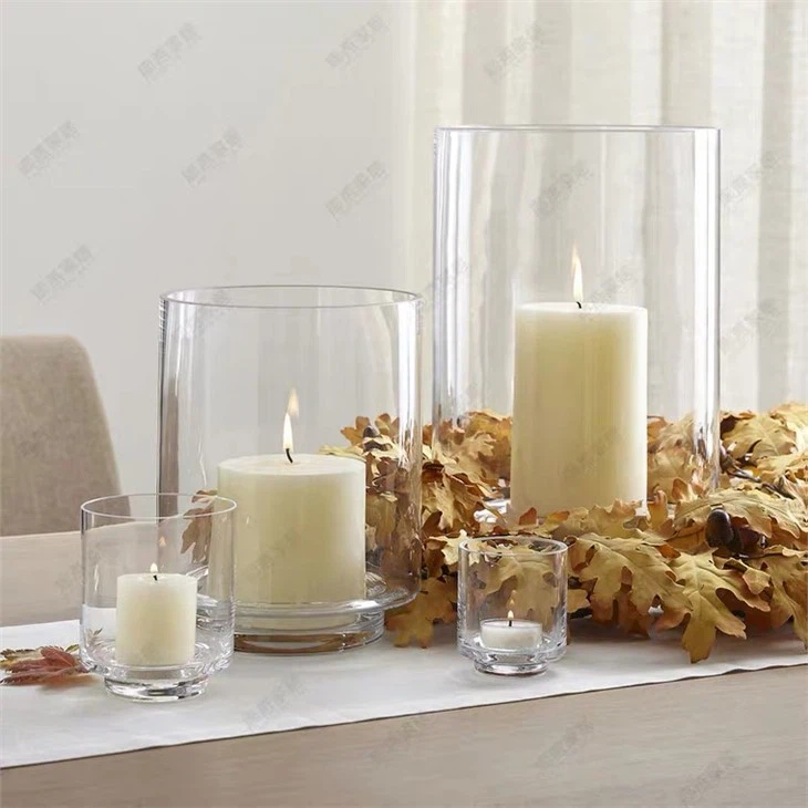 Clear Glass Cylinder Vases Candle Holder 1 Clear Glass Cylinder Vases Candle Holder 1