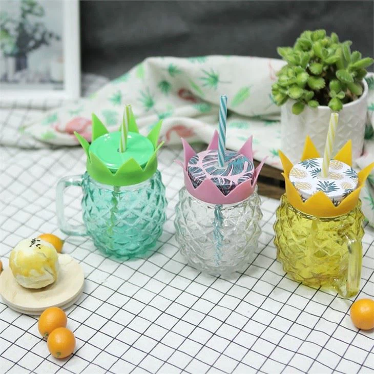 Glass Pineapple Mason Jar