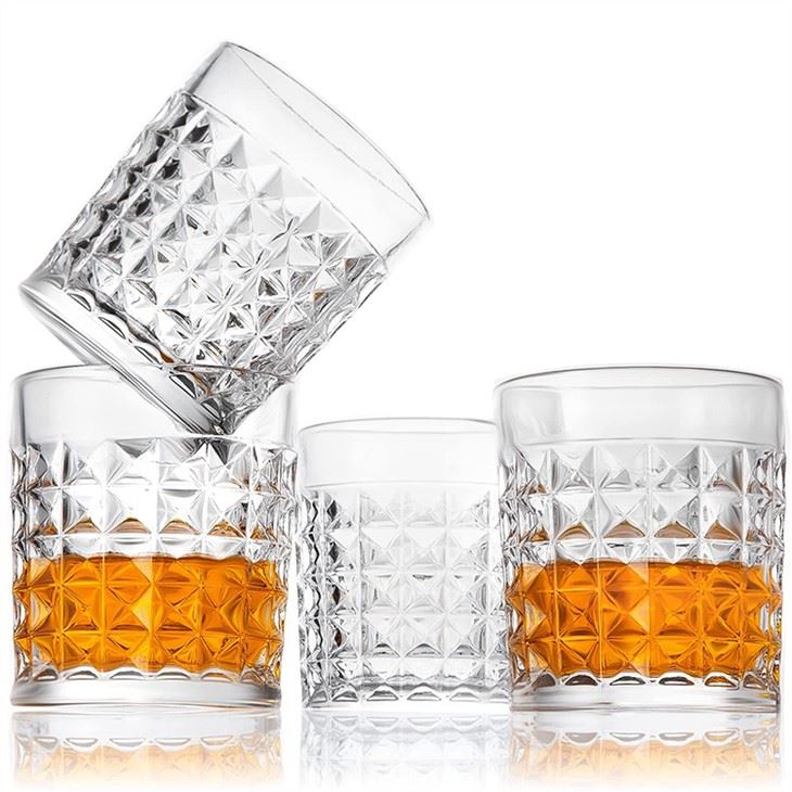 Rocks Glasses Set Square Whiskey Glass