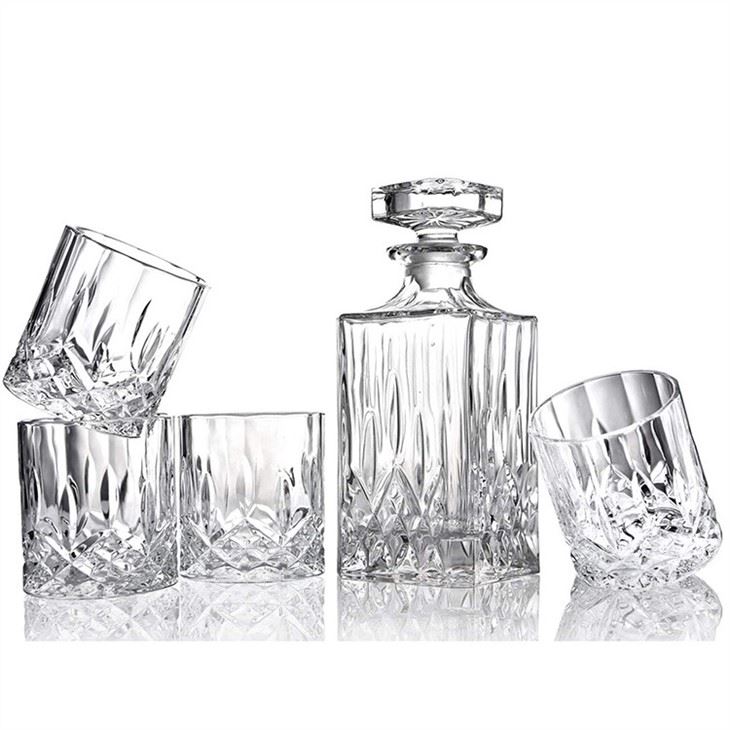 Rocks Glasses Set Square Whiskey Glass